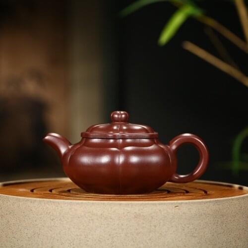 Masters all hand recommended yixing authentic undressed ore purple mud jin zhu wen pot of kung fu tea set the teapot