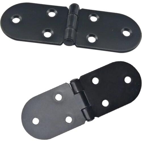 Premium Black Flap Hinges Cabinet Door Folding Semicircular Hinge