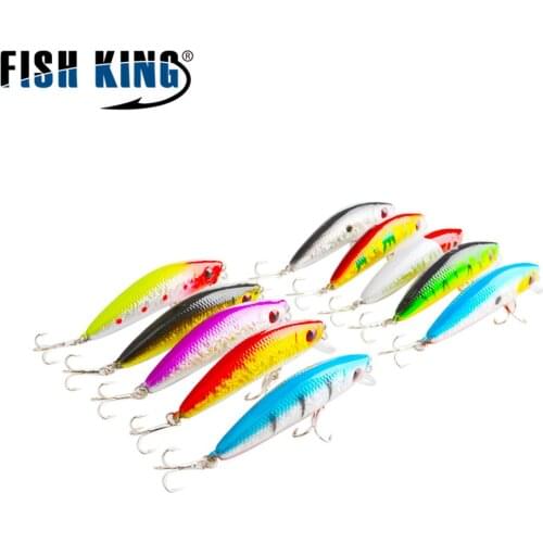 Fish bait 1PC 13.4g 7.6g/9cm Diving Depth 10Colors Minnow Fishing Lure Artificial Bait Fishing Tackle Lake Fishing