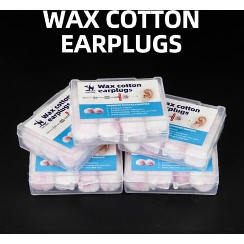 Swimming Wax Cotton Noise Earplugs Anti Noise Travel Sleep Soundproof Noise Reduction Soft Earplugs Quiet Protect Hearing