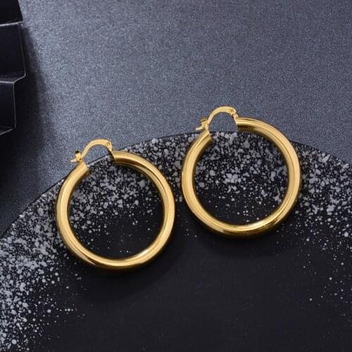 WANDO Ethiopian Gold Color Earrings for Women WifeDubai Africa Earrings Hand Chain Jewelry Ethiopian/Arab Gift