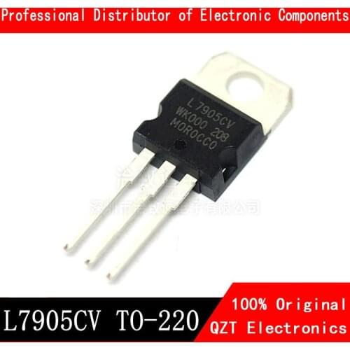 10pcs/lot L7905CV TO220 L7905 TO-220 7905 LM7905 MC7905 new original In Stock