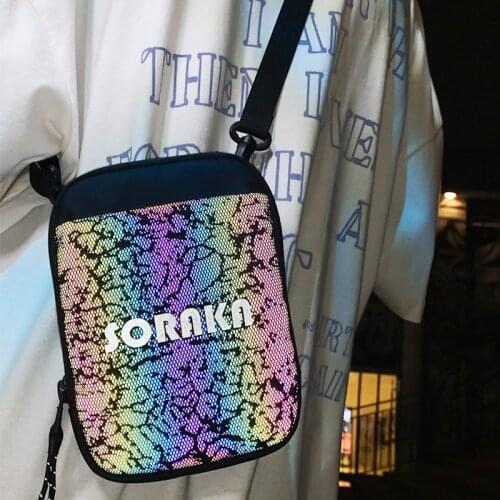 2021 Fashion Men Messenger Bag Canvas Mobile phone Shoulder Bag Male Small Crossbody Bag Small Waist Pack Casual Chest Pouch