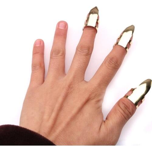 6 PCS Guitar Metal Finger Picks Index Finger Cover Stainless Steel Fingers Protective Accessories FK88