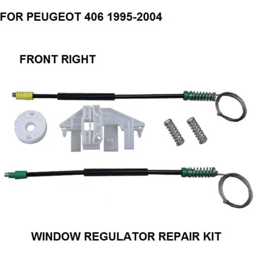 CAR ELECTRIC WINDOW CLIPS FOR PEUGEOT 406 WINDOW REGULATOR REPAIR KIT FRONT-RIGHT 1995-2004