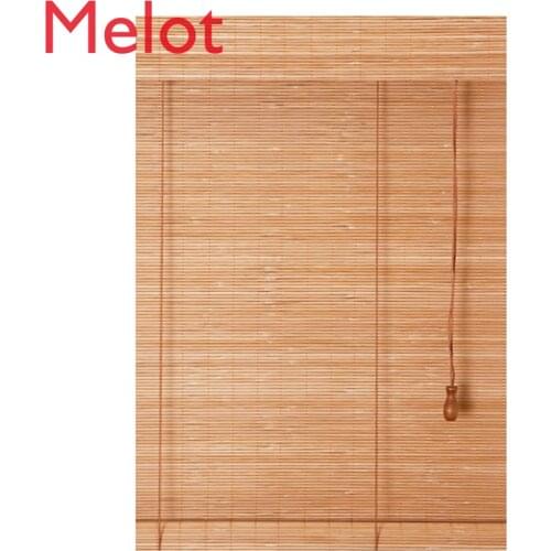 Bamboo Curtain Shutter Curtain Lifting Shading Office Chinese Retro Zen Door Curtain Balcony Sunshade