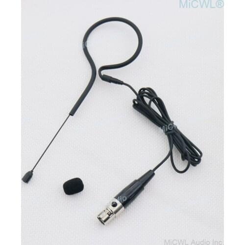 TA4F Black Single earset Headset Microphone For Shure Wireless BeltPack System All-Directional Mics Mini XLR