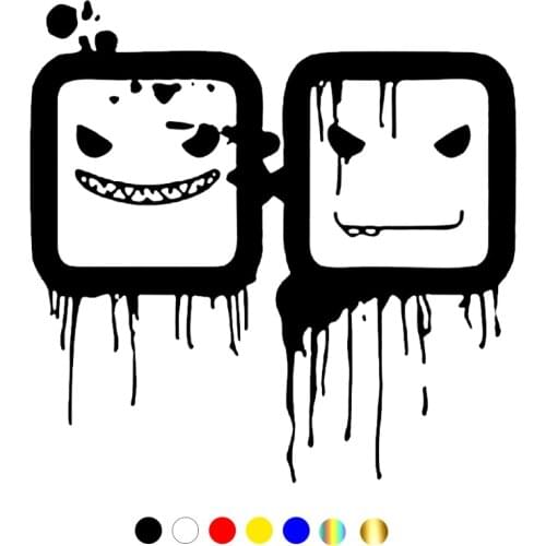 CS-1233#18*18cm 2+2 funny car sticker vinyl decal silver/black for auto car stickers styling