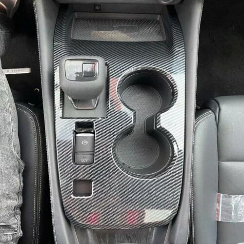 For Nissan Rogue X-Trail T33 2022 2023 Car Interior Carbon Fiber Gear Shift Panel Cover Trim Car Stickers Decoration Accessories