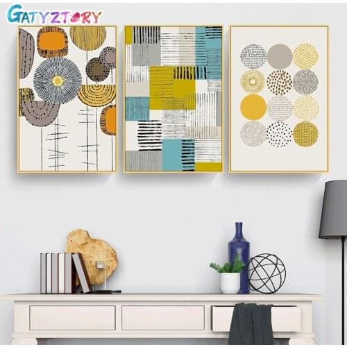 GATYZTORY Oil Painting By Numbers Simple Picture 60x75cm DIY Paint By Numbers For Adult Frame Canvas Painting Unique Gift