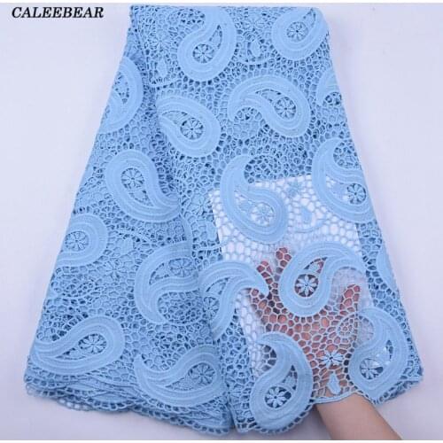 2020 Latest Green Guipure Cord Lace High Quality African Lace Fabric With Stones Water Soluble Laces For Wedding Sewing S2071