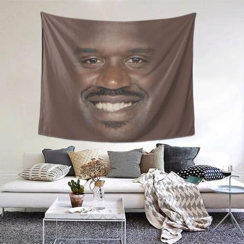 Shaq Fu Tapestry Meme Tapestry Wall Bedspread kawaii Home Decor For Bedroom Dorm
