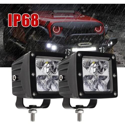 HAOLIDE 3" LED Car Bar Led Work Light Offroad Spot Flood Beam DRL 4x4 for Truck ATV SUV Combo