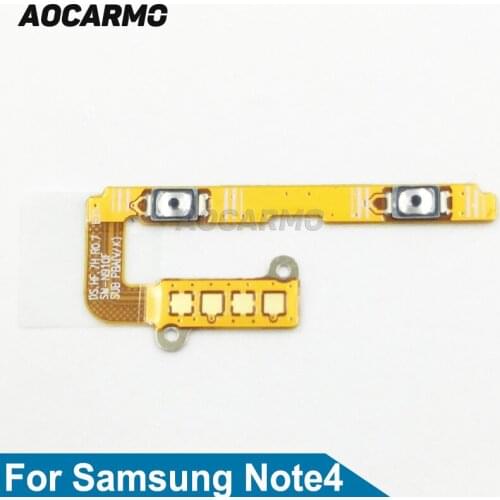 Aocarmo Volume Button Flex Cable Replacement Part For Samsung Galaxy Note 4 N910/N910A/N910T/N910V/N910P/N910F