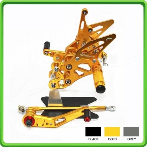 Rearsets rear set sets footrest foot pegs for Suzuki GSX-R 600/750 2011 2012 2013 2014 2015 2016 2017 2018 GSXR600 GSXR750 Gold