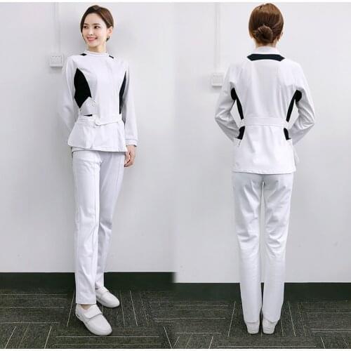 Beauty Nail Massagista Uniforme Hotel Waiters Work Suit Clothing Hairdresser Hotel Uniform Reception