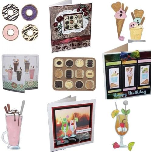 Food and Drink Metal Cutting Dies Stencils For DIY Scrapbooking Making Paper Cards Craft Handmade 2019 New Decorative Embossing