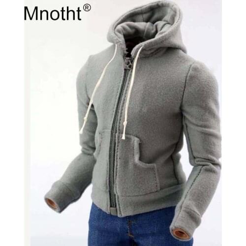 Mnotht 1:6 Scale Men Hooded sweater Model Fashion Male Soldier Clothes Model For 12in Action Figure Hobbies Collections m3