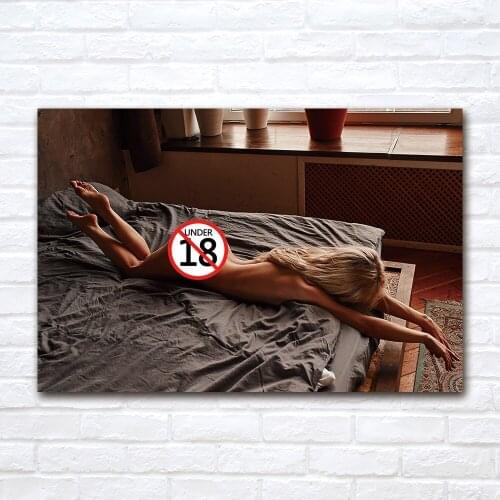 Sexy Blonde Beauty Poster and Print Canvas Cloth Fabric Painting For Living Room Porch Home Decoration Wall Art Mural