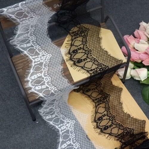13CM wide waved eyelashes, lace fabric, vest decoration, veil stitching, clothing accessories