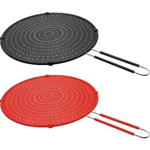 Silicone Splatter Screen Lid Spill Stopper Cover Oil Splash Guard For Cooking Frying Pan Sink Water Splash Proof Screen