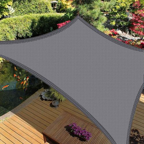 185GSM HDPE Sun Shade Sail 95%UV Block Large Enclosure Nets Awning Shade Cover for Outdoor Garden Patio Backyard Car Canopy Tent