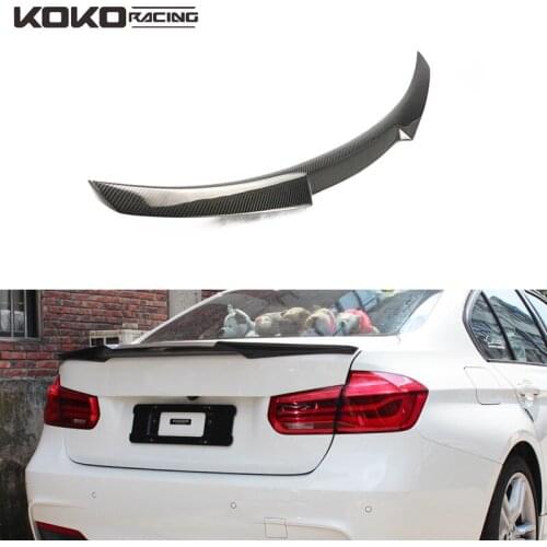 2018 1pcs M4 Style Carbon Fiber Rear Wing Spoiler for BMW F30 F35 3Series 320i 328i 328d Sedan & F80 M3 2012-2017