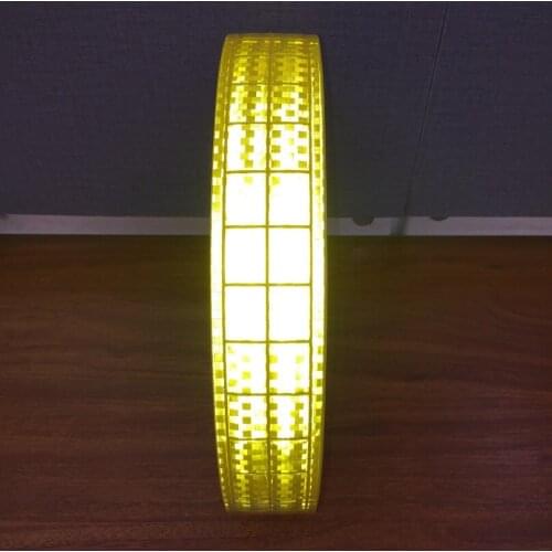 5CM*100M Microprism PVC Reflective Fluorescent Warning Tape Sewn For The Clothing