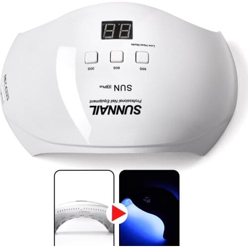 Portable UV LED Lamp For Nails Dryer 54W/48W/36W Ice Lamp For Manicure Pedicure Gel Nail Lamp Drying Lamp For Quick Gel Varnish