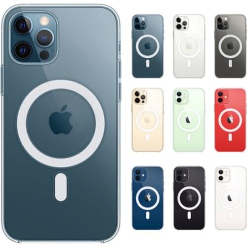 Ultra Clear Built-in Magnetic Circle Soft Magsafe Phone Case for IPhone 12 Pro Max 12 Mini 2020 Mag Safe Protective Cover Shell