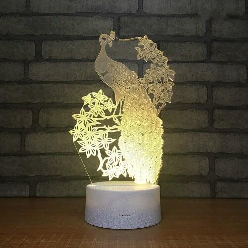 Unique Product Bedside Led Night Light Wholesale Christmas Gifts 3d Light Fixtures Lovely cartoon childrens toys