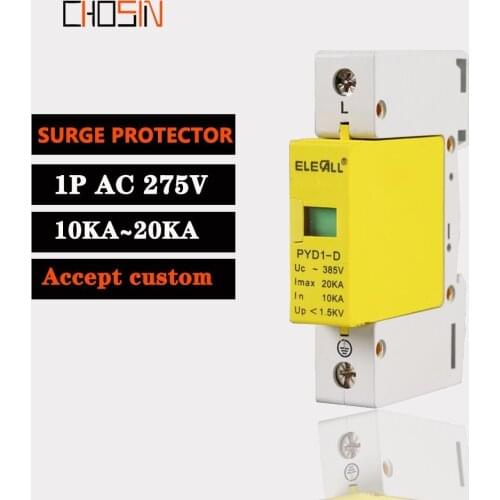 Surge Protector C20-1P 10KA~20KA 275V 385V 420V AC Spd House Protective Low-voltage Arrester Device Lightning Protection