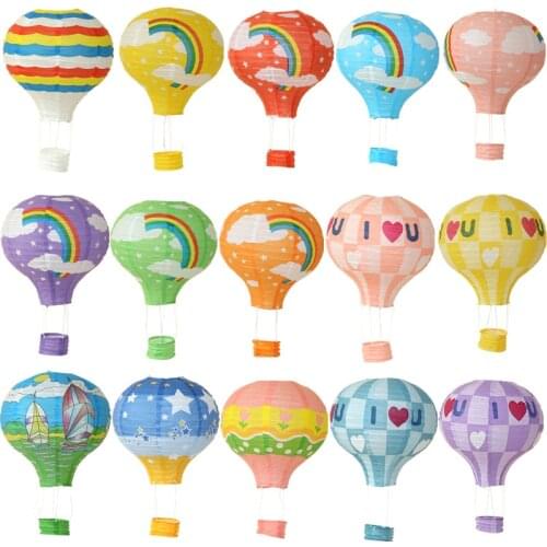 Hot-air Balloon Paper Lantern Wedding Party Activity Decoration Home Decoration Hanging Basket Lantern Party Decoration