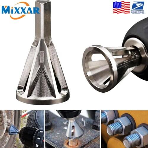 ZK30 Dropshipping Remove Deburring External Chamfer Drill Bits Tool Stainless Steel for Bolt Thread Repair Power Tools Accessory