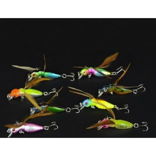 1PCS Fishing Lure Black Hooks Bright Skin Material Bee Nymph Spinner Dry Fly Insect Bait Trout Alice Mouth Bass Bait Bionic Bait