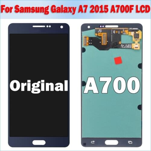 100% Test LCD Display For Samsung Galaxy A7 2015 A700 A700F A700FD A7000 LCD Display Touch Screen Digitizer Replacement Parts