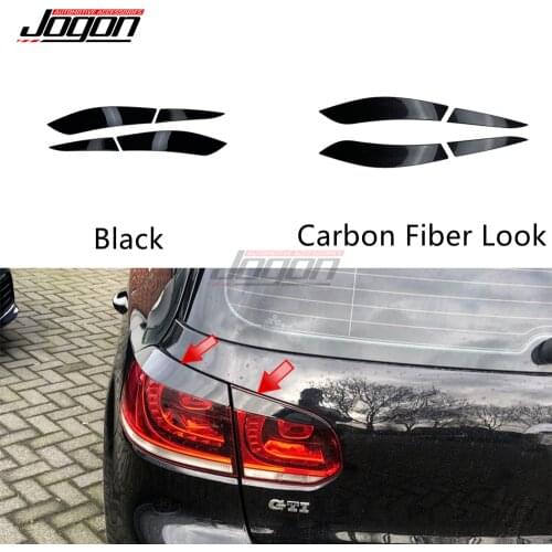 4pcs For VW Volkswagen Golf 6 MK6 GTI R 2008-2013 Car Accessories Taillight Tail Lamp Light Eyelid Eyebrow Stickers Cover Trim