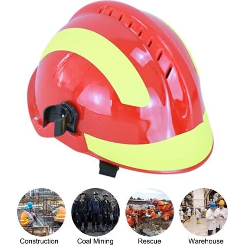 F2 Emergency Rescue Helmet Fire Fighter Safety Helmets Workplace Fire Protection Hard Hat Protective Anti-impact Helmet