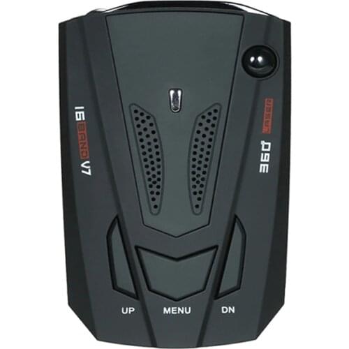 Car Radar Detector English Russian 360 Degree Car 16 Band V7 GPS Speed Police Safe Radar Detector Car Accessries