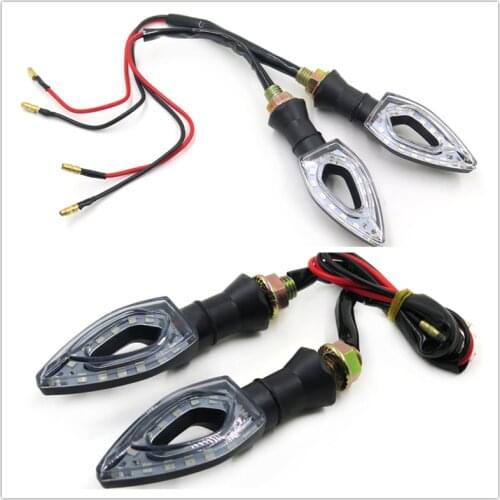 Aftermarket free shipping motorcycle parts Smoke Lens Turn Signal Lights Indicator 12V For Yamaha Honda Suzuki Kawasaki 2PCS