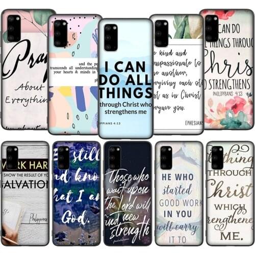 T25 Bible Verse Jesus Christ Case for Samsung A01 A10 A11 A20 A20E A21 A30 A40 A41 A50 A51 A60 A70 A71 A81 A91 M10 M20 M30