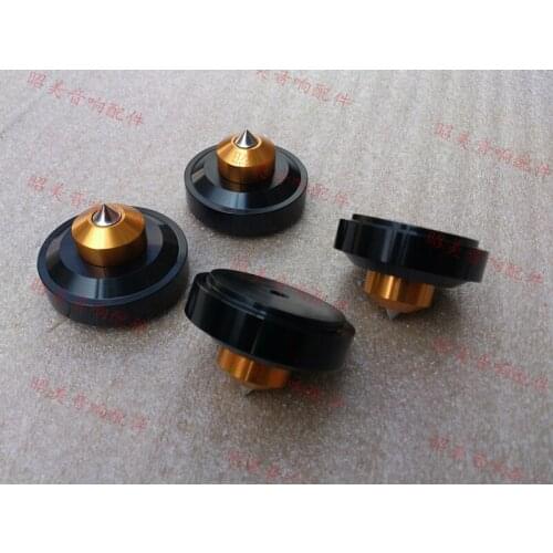 Dia39 H26 Aluminum Alloy Power Amplifier Feet Speakers Shackles Tripod Shock Absorber Foot Pins