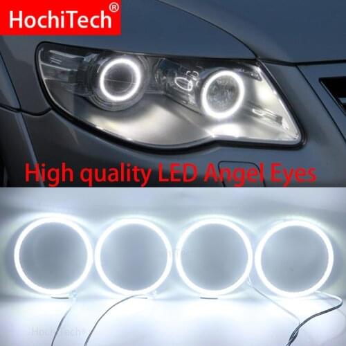 For Volkswagen VW Touareg 2007 2008 2009 2010 Super Bright white color 3528 SMD led Angel Eyes kit daytime running light DRL
