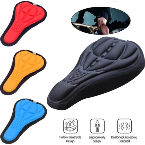 Mountain Bike Saddle Breathable Cushion Cover Road Bike Thickened Soft Cycling Seat Mat 3D Sponge Polymer Bicycle Saddle Seat