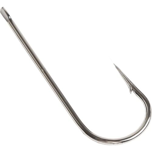 Free Fisher 50-100pcs Fishing Hook without Eye Carbon Steel Silver Single 9746 Strong Fishhooks for Freshwater/Saltwater