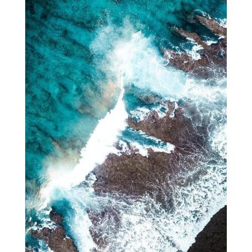 GATYZTORY 60x75cm DIY Painting By Numbers Huge Waves Canvas Colouring Landscape Oil Painting Artwork Home Decor Acrylic Painting