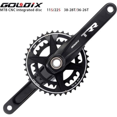 GOLDIX crankset bicycle sprocket 38/28T aluminum alloy CNC machining SRAM GXP mtb crankset parts sram crankset shimanoXT 105