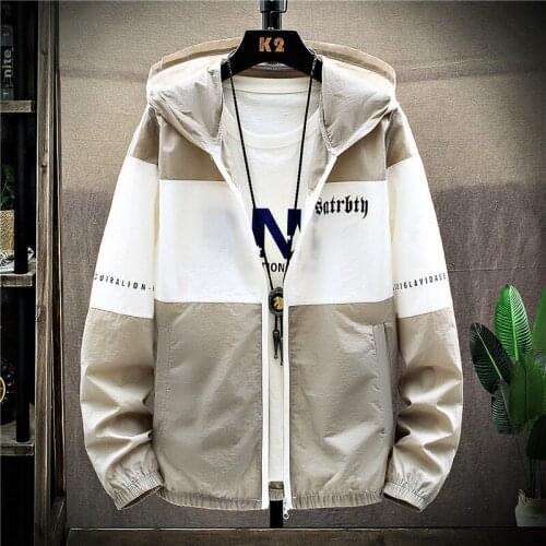 Zip Up Men Jacket Spring Autumn Fashion Brand Slim Fit Coats Male Casual Baseball Bomber Jacket Mens Overcoat Plus size Y375