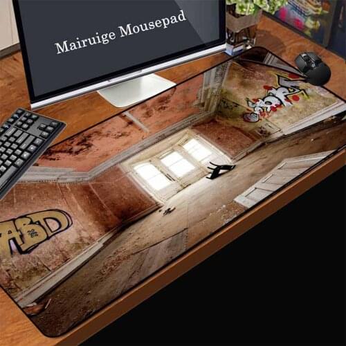 Mairuige Turkey Low Price Promotion Computer Mouse Pad 3D Space Mural Office Laptop Desk Mat Natural Rubber Speed Version