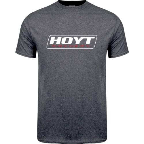 HOYT Archery Huntinger Bows T Shirt Men Summer Short Sleeve Cotton T-shirts Man Tops Cool T-shirt LH-190